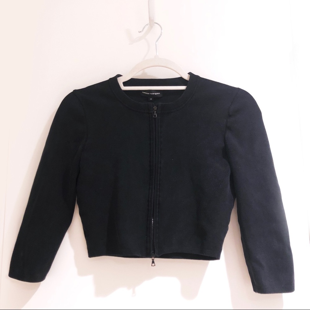 Narciso Rodriguez - Luxury Knit Crop Sweater XS